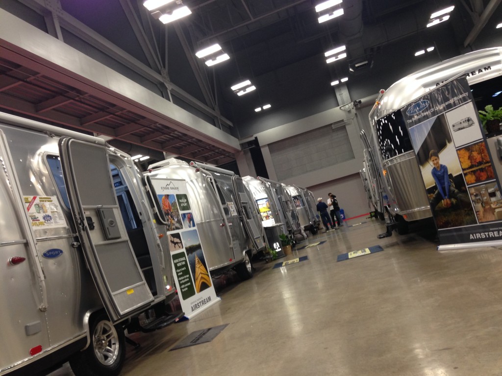 Touring the the RV and Travel Trailer Expo in Austin, Texas Airstream